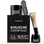 YouthVibe Lip Sleeping Mask Overnight Moisturizing - 5% Volufiline, Squalane, Shea Butter, PDRN & Collagen Hydrating Lip Mask for Dry, Flaky Lips