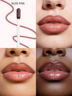 Lip Stain Peel Off Lip Liner Stain with Tweezer, Long Lasting Matte Lip Tint Tattoo, Highly Pigmented Color Lip Makeup, Waterproof Lipstick, Transfer-proof Lipstain for Women, Nude Pink