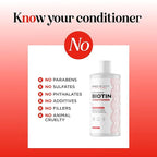 Extra Strength Biotin Conditioner for Thinning Hair - Sulfate Free Conditioner with Moisturizing and Nourishing Shea Butter and Plant Proteins for Dry Damaged Fine Weak & Dull Hair (16 Fl Oz)