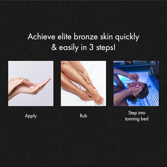 Millennium Tanning SOLID BLACK 100X Dark Tanning Lotion Indoor Outdoor Bronzer Tanning Bed Lotion 13.5 fl. oz. 2-PACK