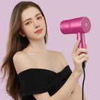 AINA Hair Dryer with Diffuser, Blow Dryer for Women | Advanced Ionic Technology, Ceramic Coating | Cold Shot Features Turbo Heat for Fast Drying and Shine 110V/ALCI (Neon Pink)