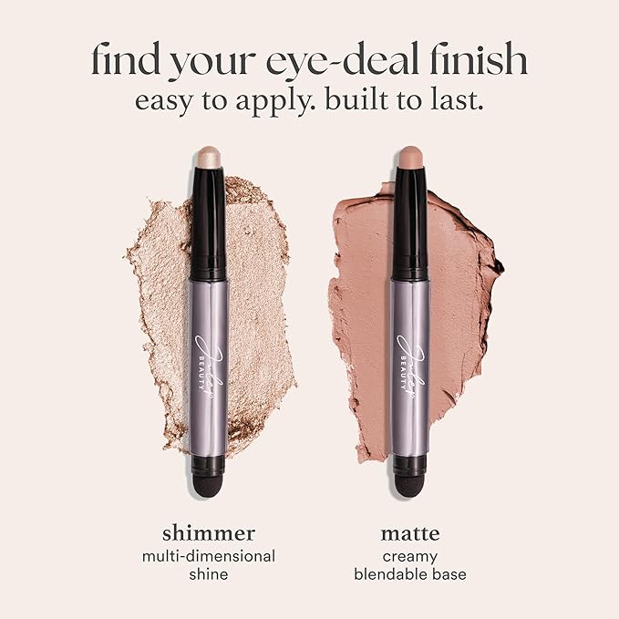 Julep Eyeshadow 101 Cream-to-Powder Waterproof Shadow Stick – Mocha Matte – Long-Lasting, Crease-Proof, Rich Brown Matte Eyeshadow with Built-in Smudger