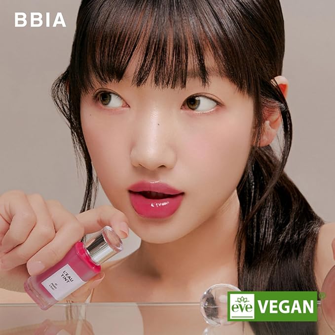BBIA L’EAU Tint – Glossy & Glow Lip Stain Watery Lip Tint Non-Sticky High Shine Finish Long-lasting Moisturizing Lightweight Natural Daily Use Vegan Korean Makeup (04 MAGNOLIA L'EAU -MINI)