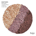 Kaja Eye Bento Collection - Bouncy Eyeshadow Trio | 17 Mauve Bouquet | Mauve Berry Tone | Vegan, Cruelty free