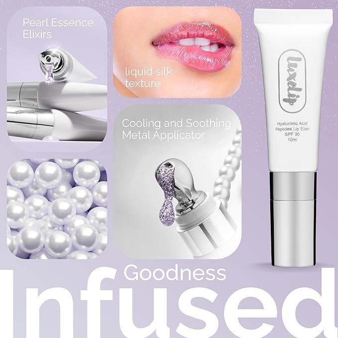 Tinted Lip Balm for Dry, Chapped Lips, Hydrating Vegan Lip Care with Sheer Color & Moisturizing Glow – Non-Sticky Nourishing Lip Treatment for Soft, Smooth Lips (Pearl Essence 10ml)