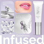 Tinted Lip Balm for Dry, Chapped Lips, Hydrating Vegan Lip Care with Sheer Color & Moisturizing Glow – Non-Sticky Nourishing Lip Treatment for Soft, Smooth Lips (Pearl Essence 10ml)