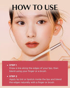 THESAEM Cover Perfection Lip Pencil - 08 Lusty Soft Coral - Slim 4mm Lip Liner for Overlip Correction - Korean Makeup Lip Contouring Pencil Easy Blending Formula, 0.04oz