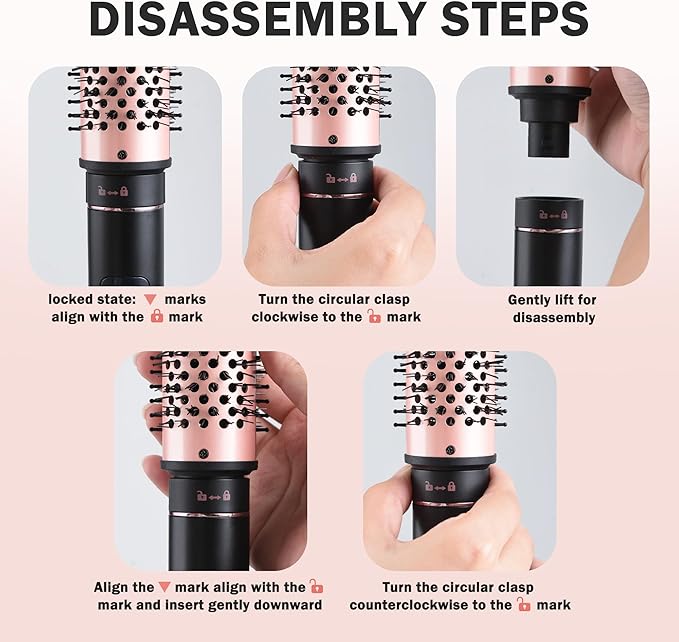 NONK 3-in-1 Interchangeable Curling Iron, 1 1/4" 1 1/2" 1 3/4" Heated Barrels for Different Curls, Adjustable Digital Temp, Fast Heat, Hair Styling Tool for All Hair Types,Large Barrel Curling Iron