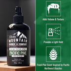 Rocky Mountain Barber Company Sea Salt Spray for Men - Adds Volume, Texture and Light Hold for All Hair Types - Triple Salt Blend - 8 oz