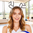 Game Day Fans Headbands for Women&Men, Glitter Ball Sports Hairbands, Sports Themed Hair Accessory, Team Party Favor