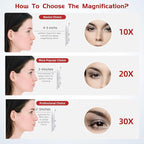 20X Makeup Magnifying Mirror, 6inch Makeup Magnification and Tweezers Set, 20X Travel Magnified Mirror with 3 Suction Cups for Easy Mounting - Blackhead/Blemish Removal for Women Men