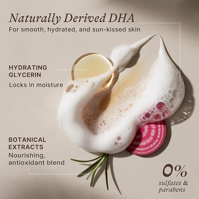 Self Tanner Tanning Mousse Kit - USA Made with Natural & Organic Ingredients, Self Tanner Mousse and Mitt, Tan Kit, Fake Tan Tanning Foam, Fair to Medium, Sunless Tanners Best Sellers