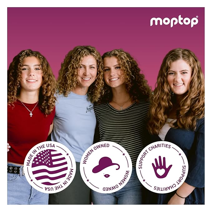 MopTop Curl Enhancer Gel – Curl Defining Gel to Enhance Curly and Coily Hair, Lightweight and Anti Frizz Hair Care with Aloe, Sea Botanicals & Honey (Citrus Medley, 2pk)