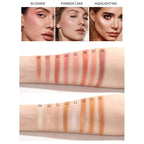 16 Colors Blush Contour Highlighter Makeup Palette with Brush, Shimmer Matte Mineral Face Blush Powder for Cheek, All in One Face Sculpting Bronzer Blusher Illuminator Concealer Palette