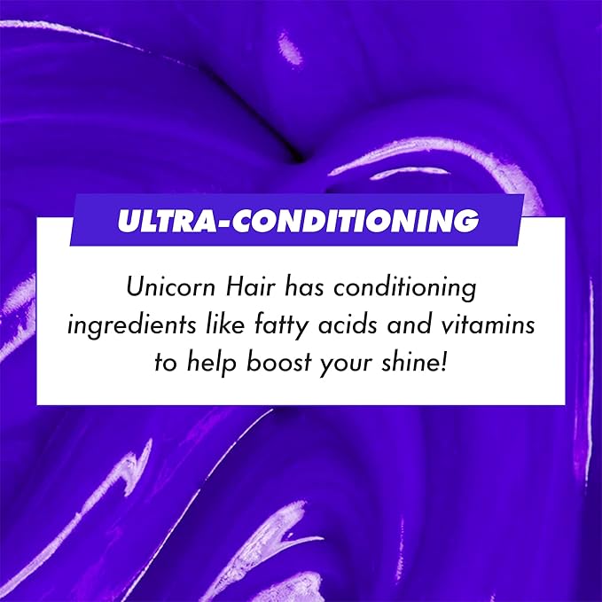 Lime Crime Full Coverage Unicorn Hair Dye, Peri Dust - Damage-Free Semi-Permanent Hair Color Conditions & Moisturizes - Temporary Hair Tint Kit Has A Sugary Citrus Vanilla Scent - Vegan