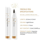 2 Pcs Freckle Pen Set, Natural Lifelike Fake Freckles Makeup Pen Magic Brown Color Freckles Makeup Tool Long-Lasting Waterproof Dot Spot Pen for Effortless Sunkissed Makeup (Light Brown)