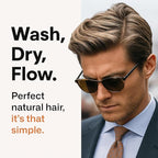 Modern Mammals Men's Shampoo Alternative I Sulfate Free CoWash I Enhances Natural Hair Volume I Lather Free, Cleansing, Hydrating, Replaces Conditioner, 2 in 1, I Barber Recommended I Bar + 8oz Bottle