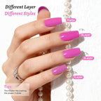 18ml Rose Pink Nail Polish Large Volume Quick Drying Nail Polish, Fast Drying and Long Lasting Color Nail Art DIY Home Manicure Gift for Women