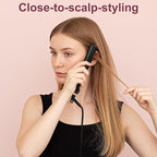 JAETON Small Flat Iron 0.7 Inch Mini Hair Straightener and Curler 2 in 1, 30S Heat-up, Dual Voltage Travel Curling Iron, for Short Hair, Bangs, Pixie Cut, Beard