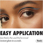 Fazit Makeup Patches - Onyx Wing Eyes - Glow Up Make-Up Patches - Cute Glitter Makeup Accessories For Women - Cosmetic Glitter For Face