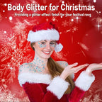 MEICOLY Light Blue Body Glitter,Mermaid Princess Face Glitter Gel,Ice Blue Glitter Face Paint for Halloween,Frozen Birthday Party Decorations,Chunky Glitter for Eye Lip Hair,Festival Rave Glitter Gel