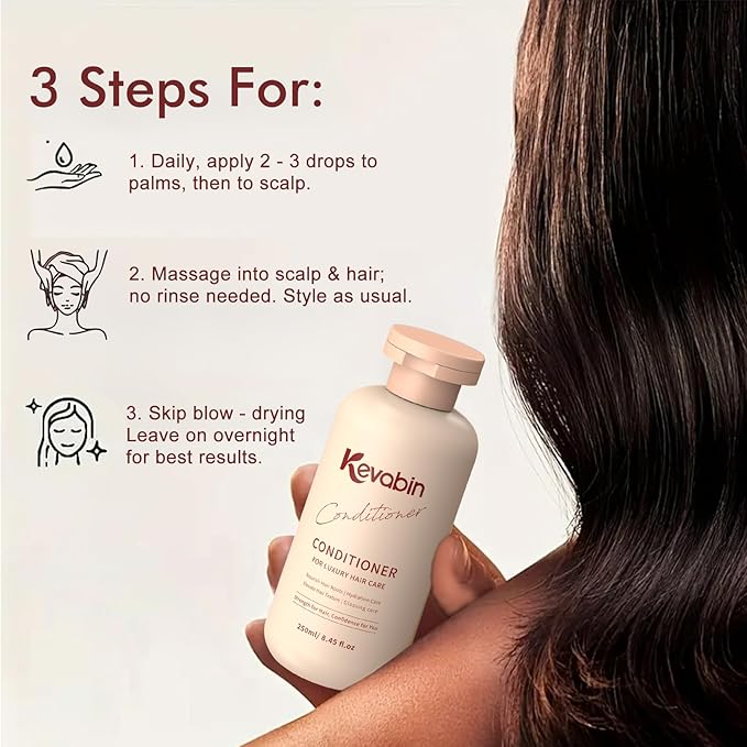 Conditioner for Hair Care - Hair Conditioner for Women & Men for Dry Damaged Repair, Smooth for Hydrating Moisturizing with Tremella Ganoderma Lucidum Extract, All Hair-Types, Light Fragrance