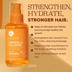 Luseta Turmeric & Collagen Hair Serum for Damaged and Thining Hair, Strengthening Oil Treatment Preventing breakage for Women and Men Adding Shine 3.38oz