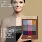 Nylon Hair Ties - No Damage,Strong Soft Cotton Hair Bands Accessories for Thick Hair 100PCS Ponytail Holders for Women Girls