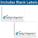 Sally's Organics Empty Blue Glass Small Portable Atomizer Spritzer, 2 Pack (4oz)
