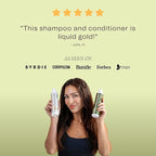 Ingreendients Non Toxic Vegan Shampoo and Conditioner with Organic Ingredients, Apple Cider Vinegar, Tea Tree Oil - Color Safe, Paraben & Gluten Free, Silicone & Sulfate Free, pH Balanced