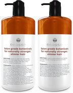 Moroccan Argan Oil Shampoo and Conditioner Set - Sulfate Free with No Parabens - Botanicals for Women and Men - Professional Moisturizing, Anti Frizz, Hydrating Solution for Dry, Wavy and Curly Hair
