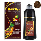 IIIMEIDU Hair Dye Shampoo 3 in 1 for Gray Hair, Herbal Ingredients Shampoo Hair Dye for Women Men, Grey Coverage 500ml 1