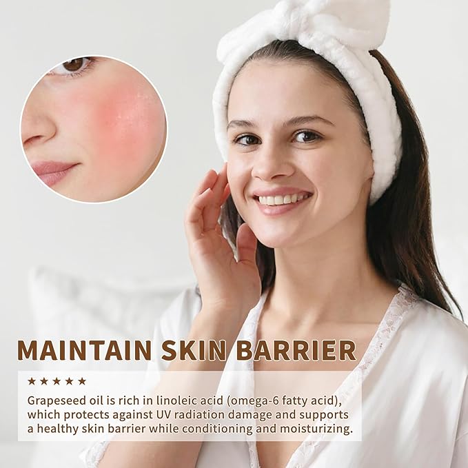 MAYJAM Organic Grapeseed Oil for Skin & Hair 16 oz, USDA Certified 100% Pure & Natural Grape Seed Oils, Cold Pressed Body Massage Carrier Oil for Skin Face Essential Oils Mixing, Hexane Free