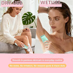 2-in-1 Dual Head Bikini Shaver - Waterproof Bikini Trimmer for Women, Cordless Rechargeable Electric Shaver, Women Electric Razors Grooming Kit (Green)