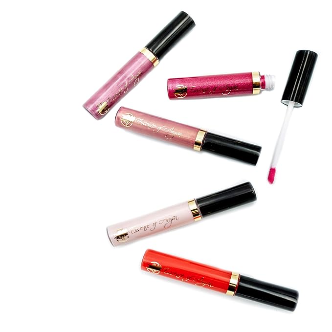 Essence Of Argan Pink Lip stick and Hydrating Lip Gloss & Moisturizing Lipstick with Argan Oil, Shea Butter, Jojoba & Aloe Vera