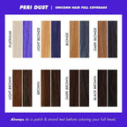 Lime Crime Full Coverage Unicorn Hair Dye, Peri Dust - Damage-Free Semi-Permanent Hair Color Conditions & Moisturizes - Temporary Hair Tint Kit Has A Sugary Citrus Vanilla Scent - Vegan