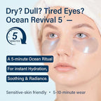 Ocean Oracle Hydrating Hydrogel Eye Patches 28 Pairs, 5-Min Soothing Eye Masks with Marine Algae & Seaweed Blend, Rejuvenating Eye Pads for Tired Eyes, Spa Relaxation Gifts for Women & Men
