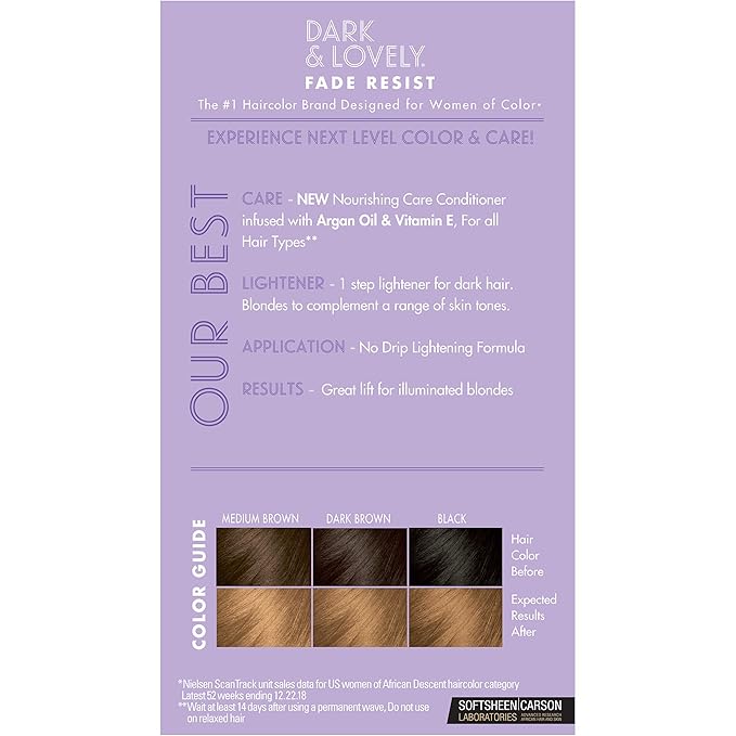 SoftSheen-Carson Dark and Lovely Fade Resist Rich Conditioning Color, Light Golden Blonde 384