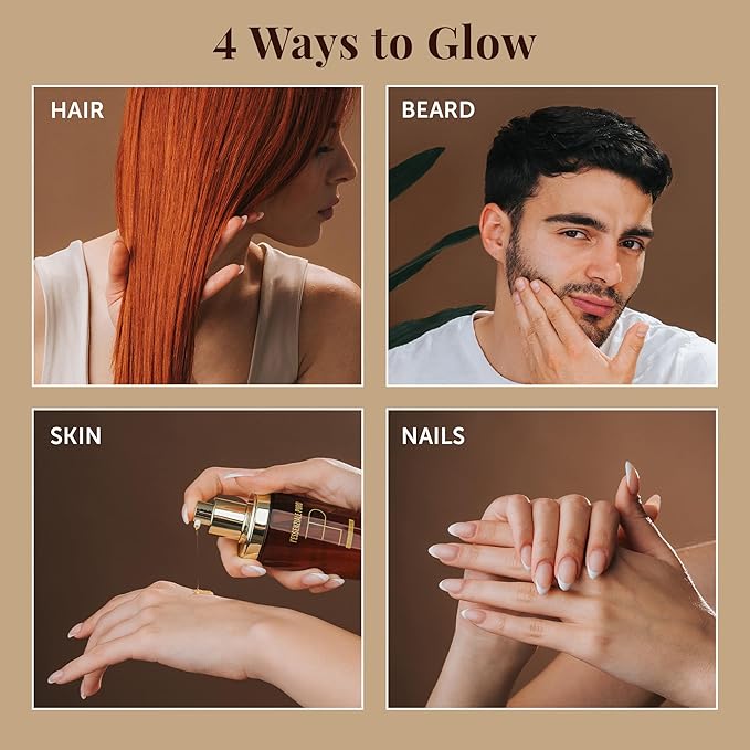 Dubai Premium Elixir - Moroccan Argan Oil for Hair & Skin - Lightweight Hair Oil for Dry Hair - Hydrating Body Serum - Boosts Shine, Smooths Frizz, Moisturizes Skin - 100 mL (3.38 Fl Oz)