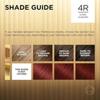 L'Oreal Paris Superior Preference Luminous Fade-Defying Permanent Hair Color, Hair Dye For Up to 9 Weeks of Radiance, Dark Auburn 4R, 1 Hair Dye Kit (Pack of 2)