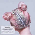 Face Body Glitter Set for Women and Kids, White Silver Gold Holographic Mermaid Sequins Chunky Glitter Makeup for Music Festival Rave Accessories, Running, Wedding, Prom, Carnivals