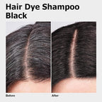 Black Long-Lasting & Natural Hair Color Shampoo - 3 in 1 for Gray Coverage, Instant Effect in Minutes for Men & Women, 16.9 Fl Oz