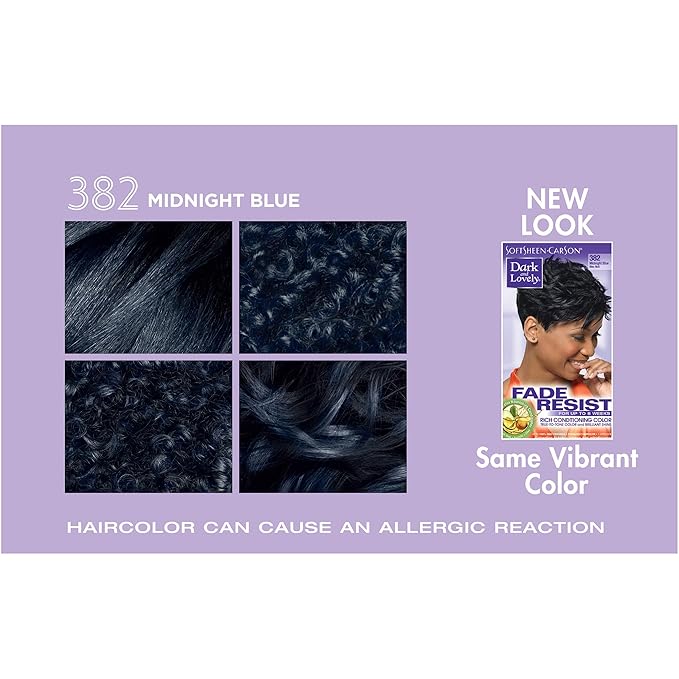 SoftSheen-Carson Dark and Lovely Fade Resist Rich Conditioning Color, Midnight Blue 382