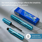 Volumizing Mascara for Older Women 60 Plus - Lengthening & Thickening Formula, Smudge-Proof, Clump-Free, Waterproof Mascara for Thin Lashes, Ultra-Defining Lash Lift for Mature Eyes (Black, 1)