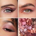 OFIR Shimmer 12-Shade Eyeshadow Palette | Buildable Pigment Adds Depth | Talc Free Eye Shadow Palette Makeup | Lightweight Powder Enhances Radiant Looks (Quiet Bloom)