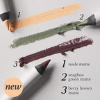 Julep When Pencil Met Gel Sharpenable Multi-Use Longwear Eyeliner Pencil - Berry Brown Matte - Transfer-Proof - High Performance Liner