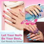 modelones Color Changing Nail Polish Set, 6 Colors Winter Pink Blue Purple Orange Neon Mood Temperature Change Ombre Quick Dry Mini Manicure Kit DIY Nail Art Salon Gifts For Women Girls