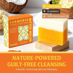 Turmeric, Tea Tree & Ginger Soap Bar (Pack of 3) – 2-in-1 Cleansing & Refreshing, Cold Process Handmade Bar with Essential Oils, Gentle Body Soap for Daily Use