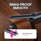 Wavytalk Airflow Styler Curling Iron, Cool Curl, 360° Cool Air Lock in Style for Lasting Curls, Reduces Damage, 2 in 1 Hair Straightener and Curler, 1.25 Inch, Anti-Scald for Short Long Hair