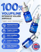 100% Volufiline Ampoules – Advanced Firming & Lifting Facial Ampoule from France Sederma, Intense Hydration & Skin Rejuvenation for Youthful, Perfect for Layering & DIY, 0.33 fl.oz (10ml) 2 Pack